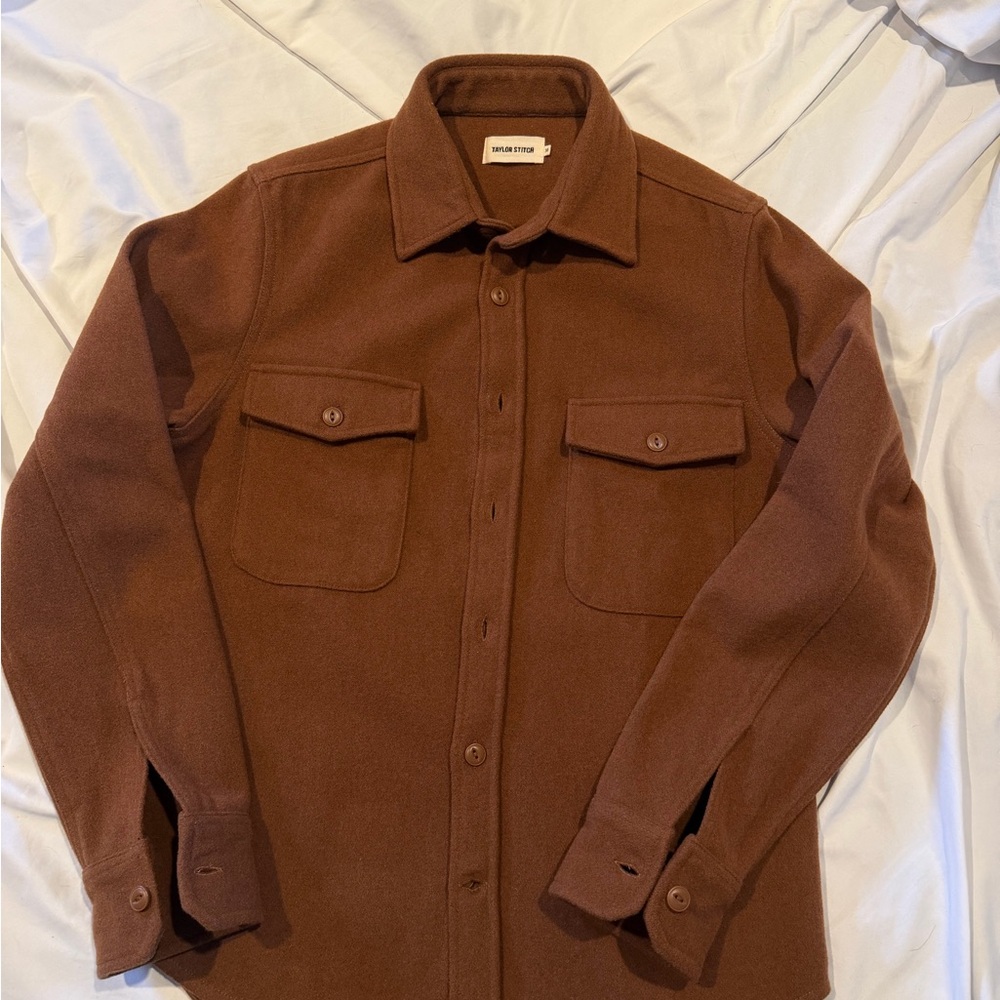 Taylor Stitch Men’s Brown Wool Utility Shacket
